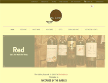 Tablet Screenshot of mccabeswines.ie